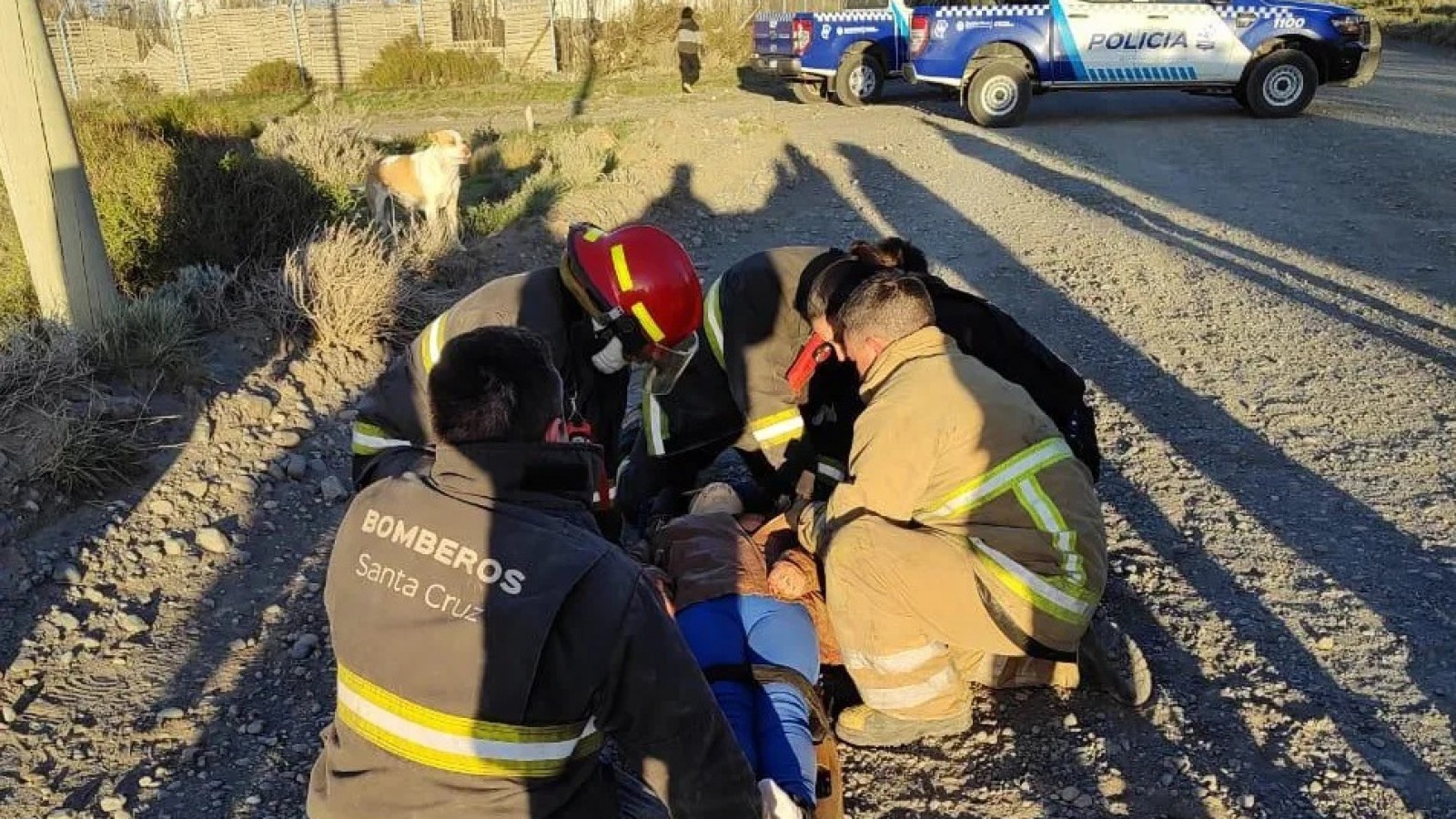 La mujer de 43 años no llevaba elementos de protección y debió ser derivada al SAMIC